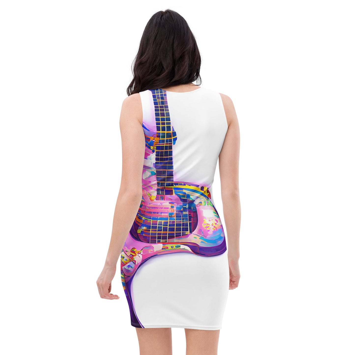 Hippie Guitar - Womens Bodycon Dress