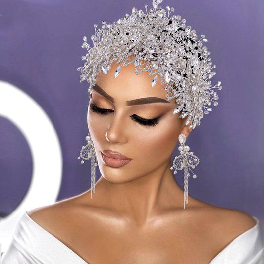 Bridal Full Head Luxury Crystal Wedding Tiara