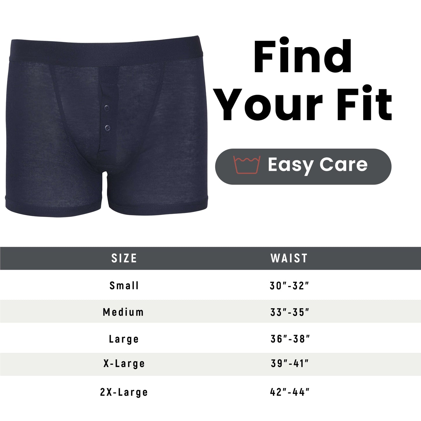 6 Pack Blue Navy Striped Cotton Stretch Boxer Shorts Menswear Classic Breathable Activewear Soft and Durable Underwear by Sock Stack