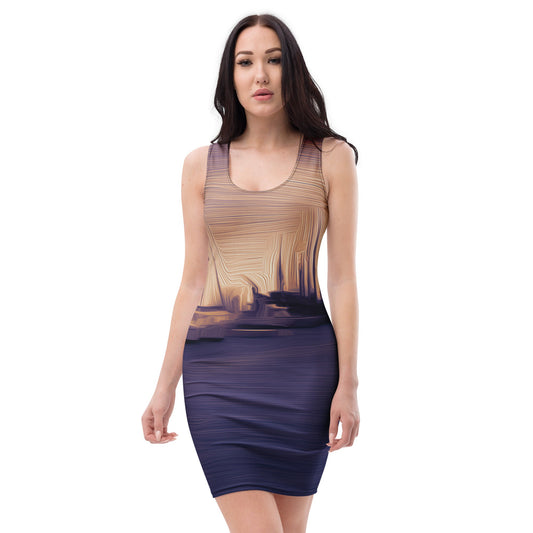The Sleeping Yachts (at Sunset) - Womens Bodycon Dress